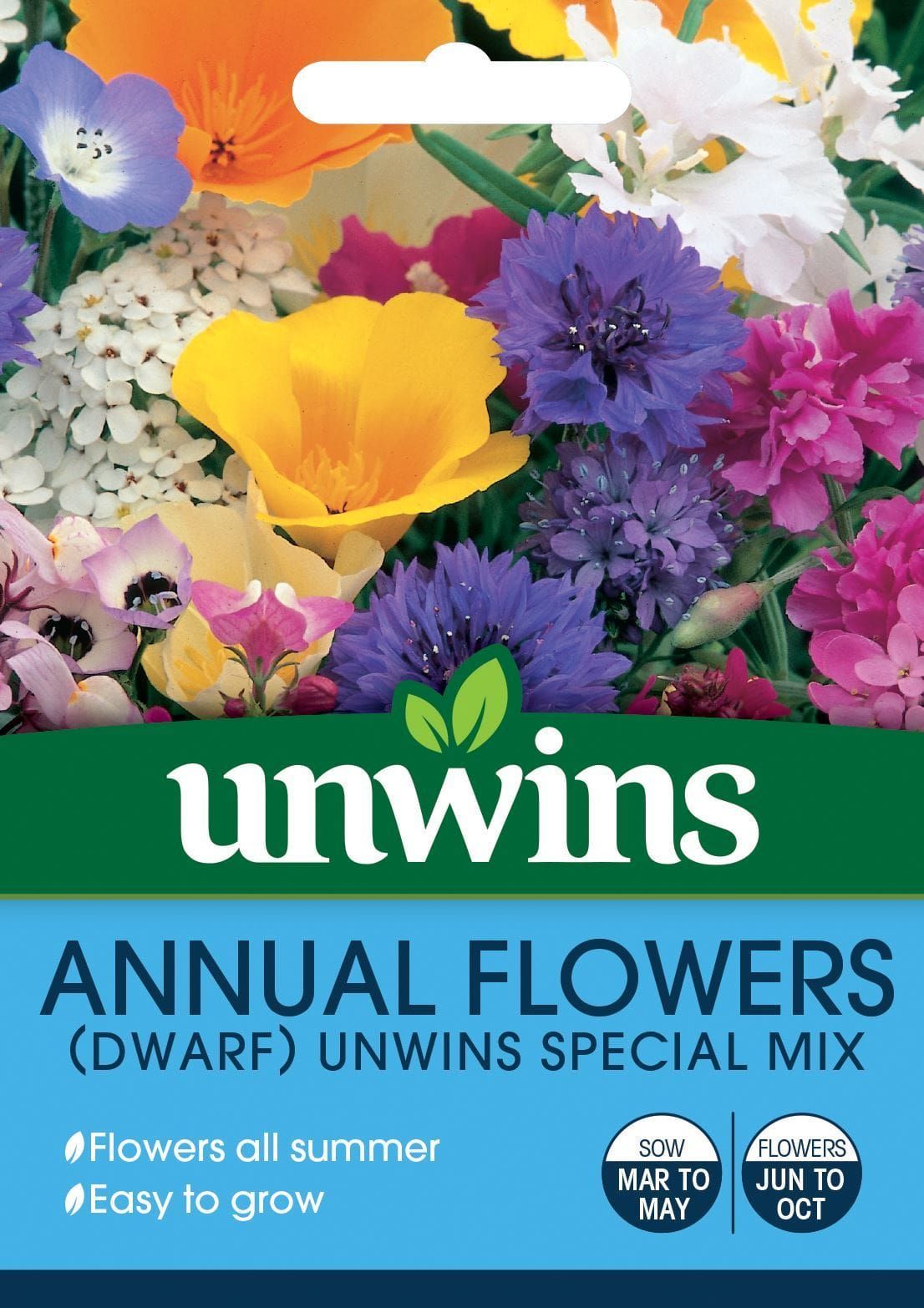 Unwins Annual Flowers Dwarf Unwins Special Mix 400 Seeds