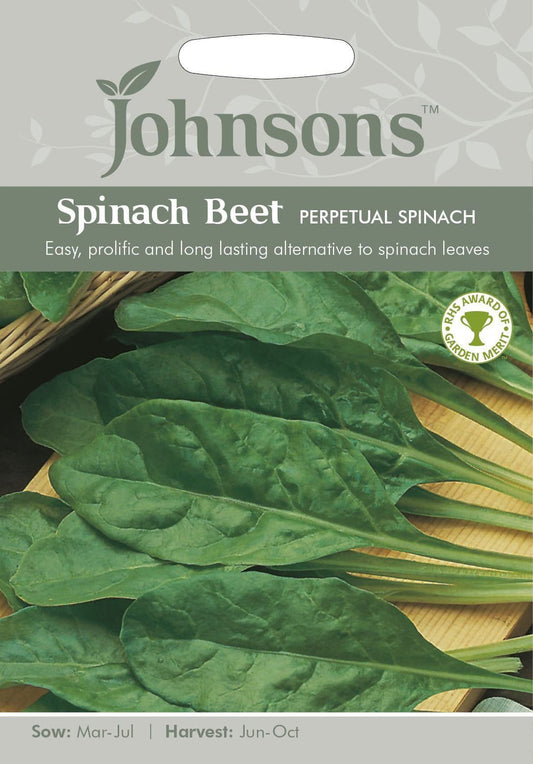 Johnsons Spinach Beet Perpetual Spinach 250 Seeds