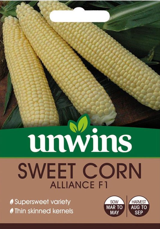 Unwins Sweet Corn Alliance F1 40 Seeds