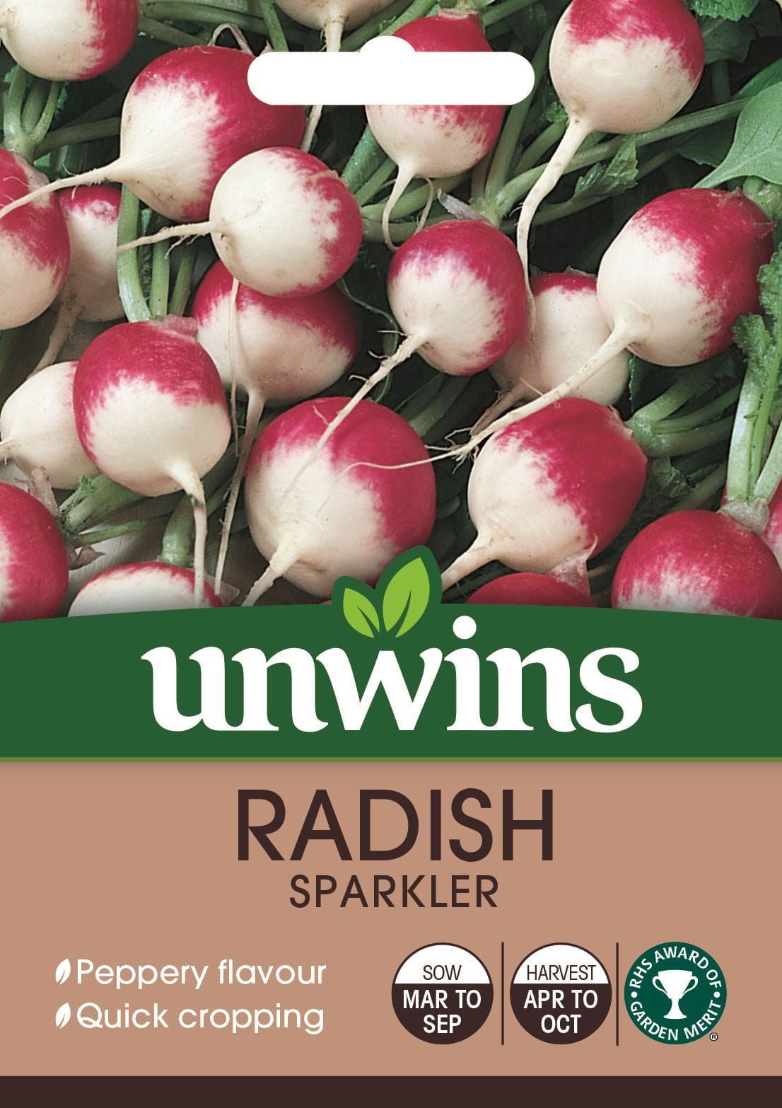 Unwins Radish (Globe) Sparkler 500 Seeds