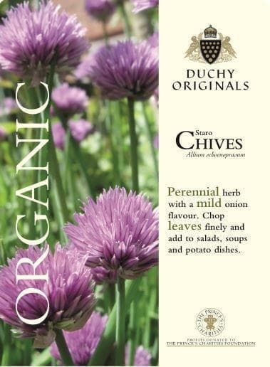 Thompson & Morgan Duchy Original Organic Herb Chives Staro 350 Seed