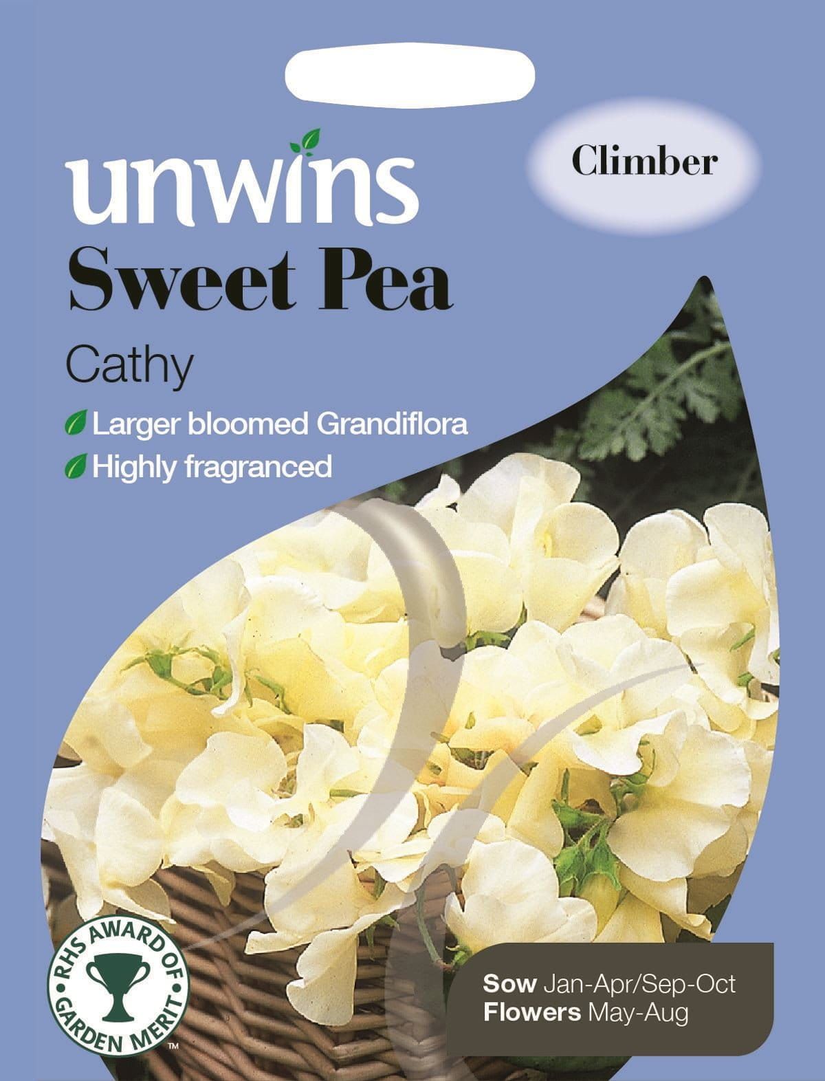 Unwins Sweet Pea Cathy 21 Seeds