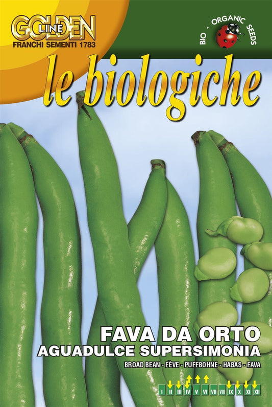Franchi Organic BIOL61/10 Broad Bean Aguadulce Supersimonia Seeds