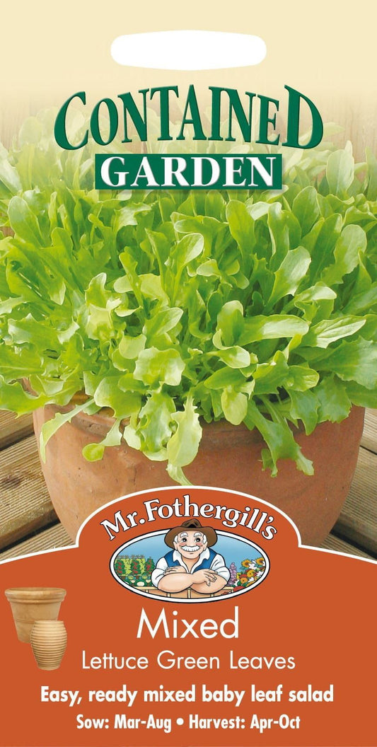 Mr Fothergills Lettuce Green Leaves Mixed 1000 Seed