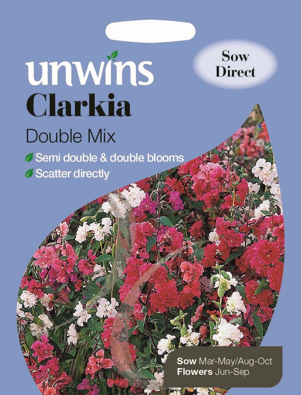 Unwins Clarkia Double Mix 3000 Seeds