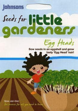 Johnsons - Little Gardeners - Egg Heads Cress - Fine Curled