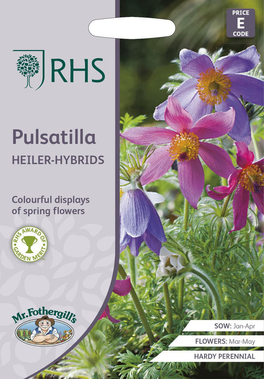 Mr Fothergills - RHS - Flower - Pulsatilla - Heiler-Hybrids - 30 Seeds