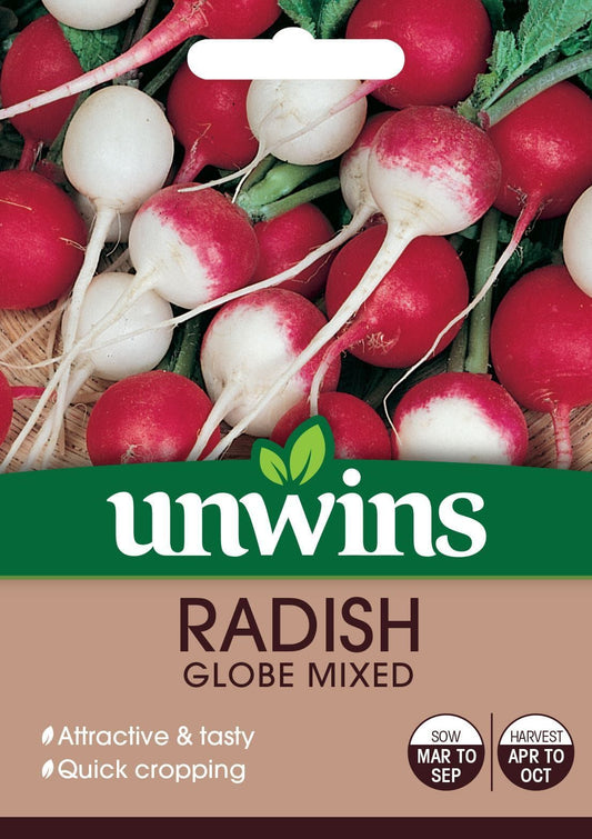 Unwins Radish Globe Mixed 400 Seeds