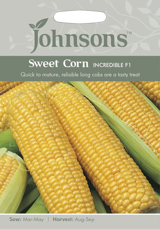 Johnsons Sweet Corn Incredible F1 50 Seeds