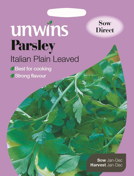 Unwins Parsley Italian Plain Leaved 700 Seeds