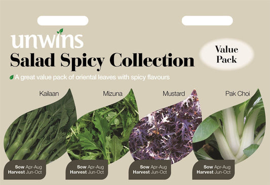 Unwins Salad Spicy Collection 90 Seeds