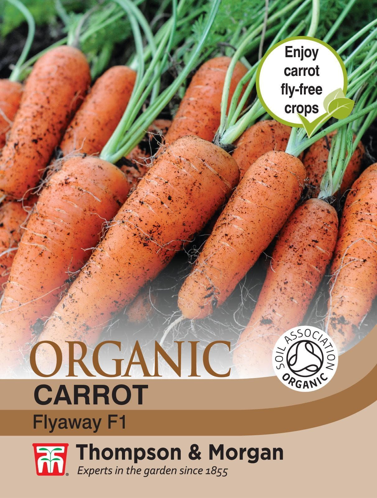 Thompson & Morgan - Organic - Carrot - Flyaway - 300 Seeds