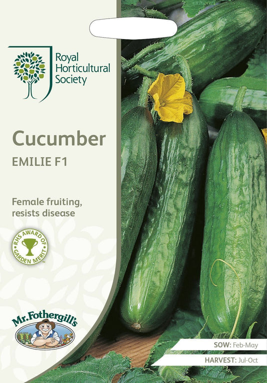 Mr Fothergills RHS Cucumber Emilie F1 10 Seeds