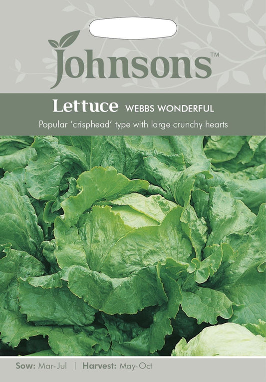 Johnsons Lettuce Webbs Wonderful 1250 Seeds