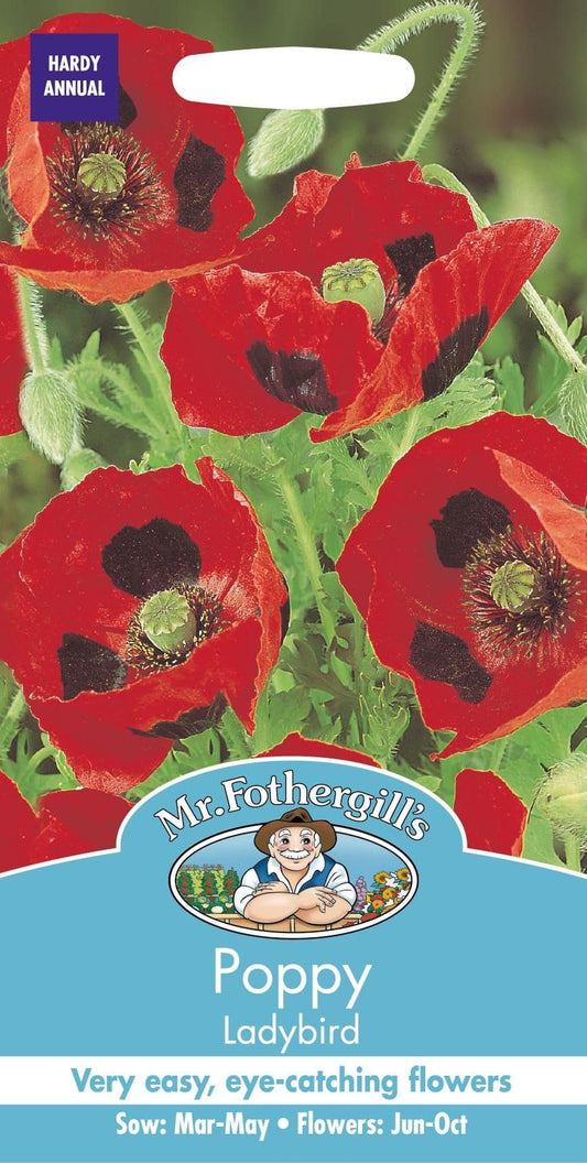 Mr Fothergills Poppy Ladybird 1000 Seeds