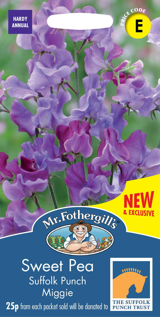 Mr Fothergills - Flower - Sweet Pea - Suffolk Punch - 20 Seeds