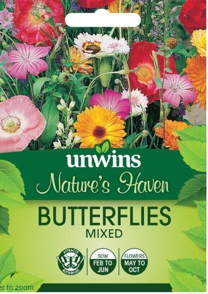 Unwins Nature's Haven Butterflies Mixed 500 Seeds