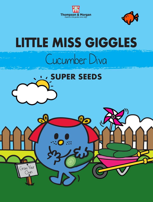 Thompson & Morgan - Little Miss Giggles - Vegetable - Cucumber - (La) Diva F1 Hybrid - 10 Seeds