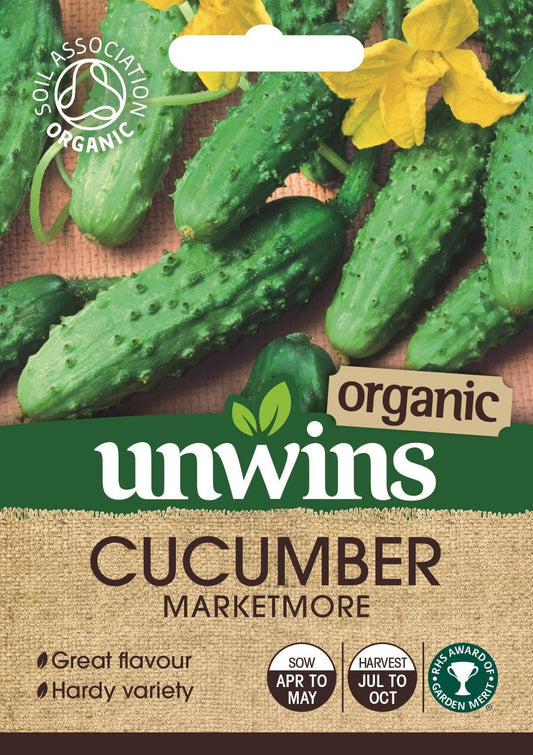 Unwins Cucumber Marketmore (Organic) 20 Seeds