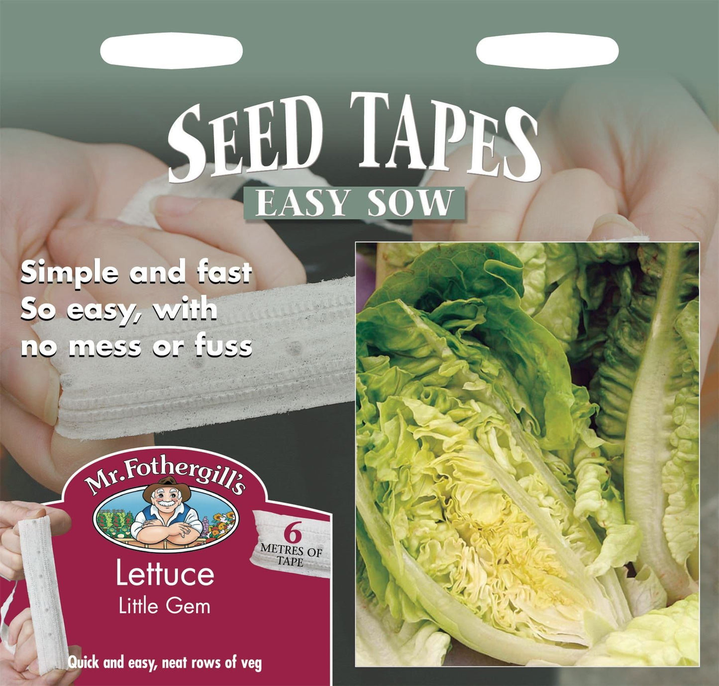 Mr Fothergills Tape Lettuce Little Gem