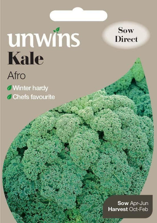 Unwins Kale Afro 100 Seeds