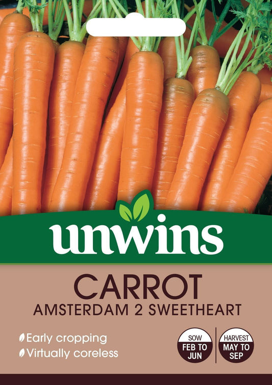 Unwins Carrot Amsterdam 2 Sweetheart -1200 Seeds