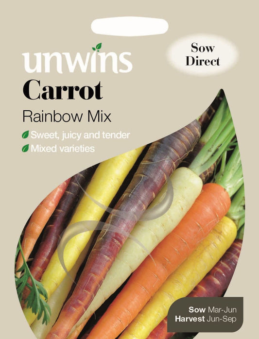 Unwins Carrot Rainbow Mix 200 Seeds