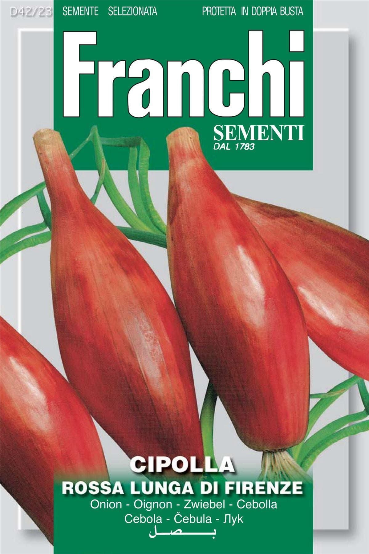 Franchi Seeds of Italy Onion Rossa Lunga Di Firenze Seeds