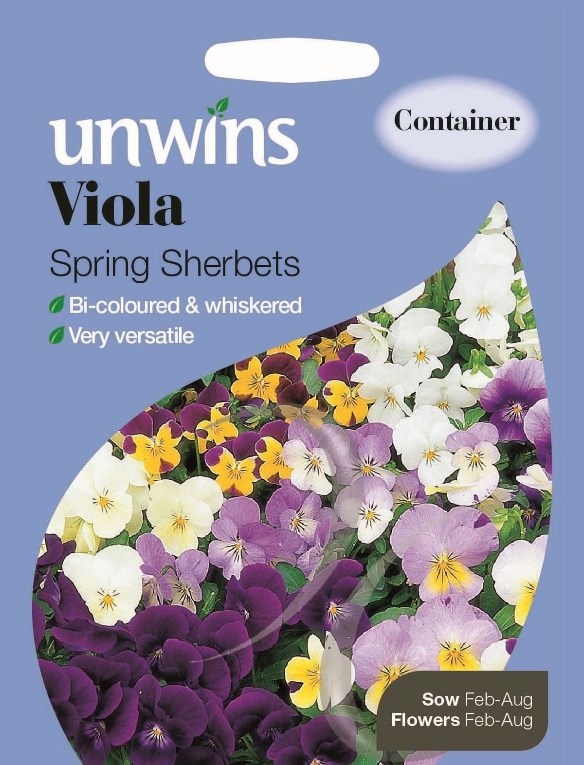 Unwins Viola Spring Sherbets 100 Seeds