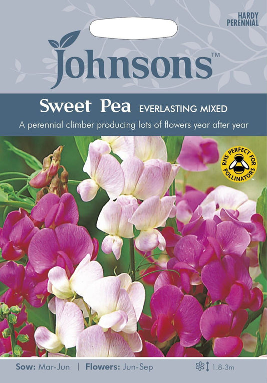 Johnsons Sweet Pea Everlasting Mixed 20 Seeds