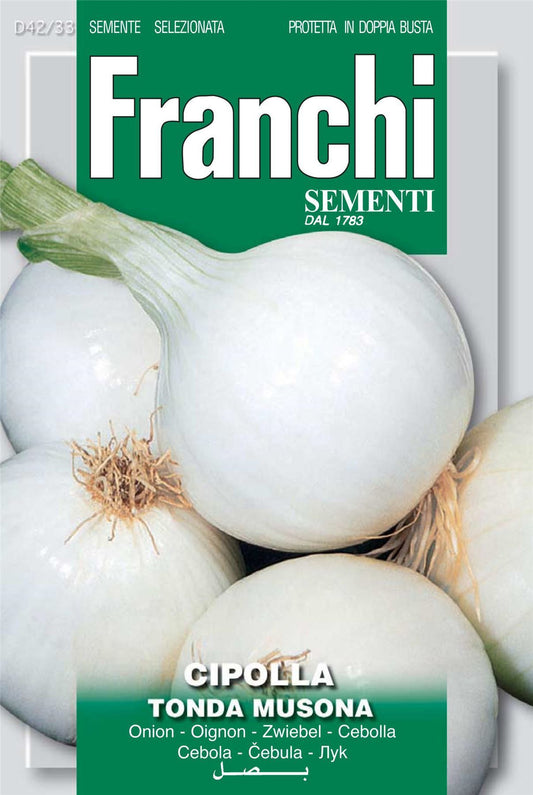 Franchi Seeds of Italy - DBO 42/33 - Onion - Tonda Musona - Seeds