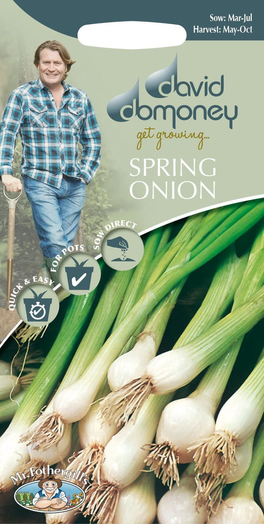 Mr Fothergills - David Domoney - Vegetable - Spring Onion - White Lisbon - 650 Seeds