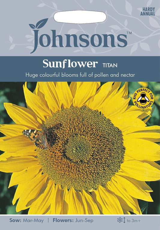 Johnsons Sunflower Titan 25 Seeds