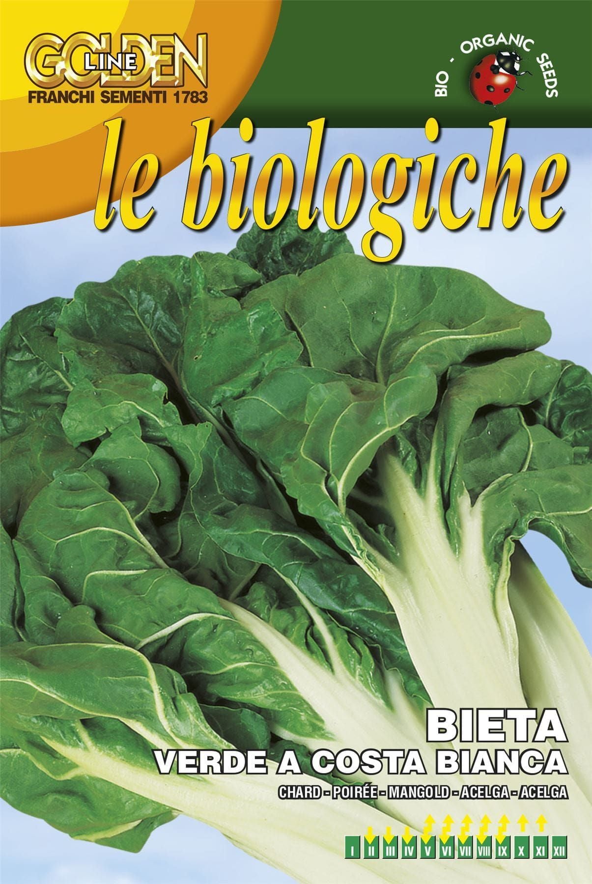 Franchi Organic BIOB14/3 Chard Costa Bianca 400 Seeds