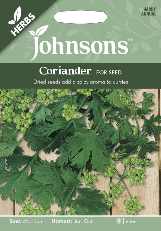 Johnsons Herb Coriander for seed 150 Seeds