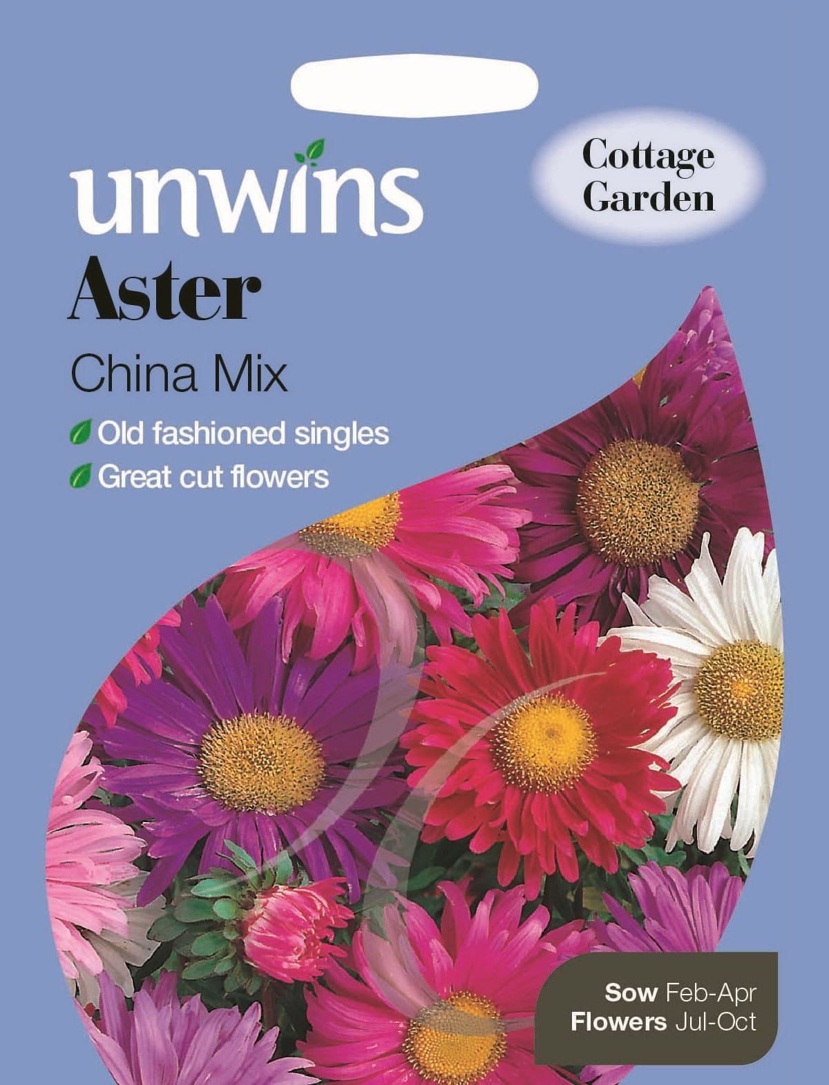 Unwins Aster China Mix 220 Seeds