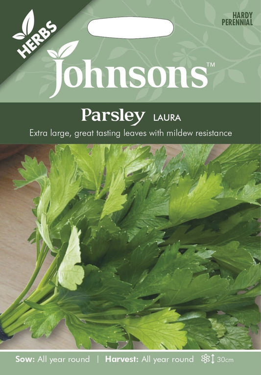 Johnsons Herb Parsley Laura 500 Seeds