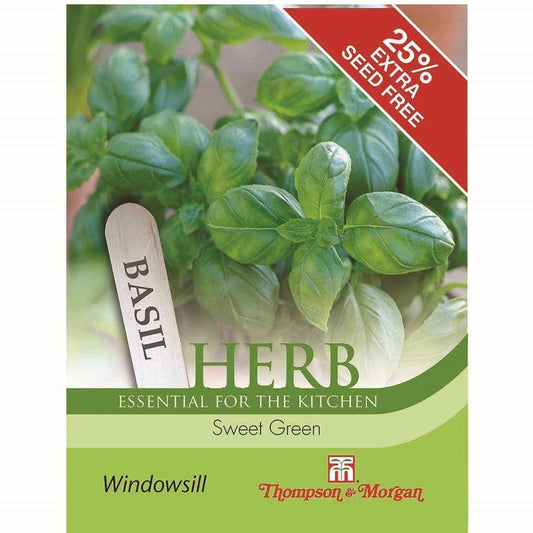 Thompson & Morgan Basil Sweet Green 400 Seed