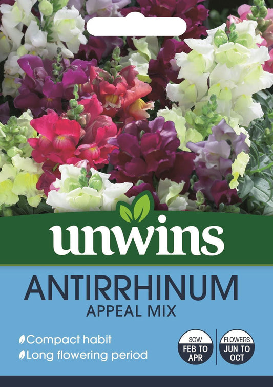 Unwins Antirrhinum Appeal Mix Seeds