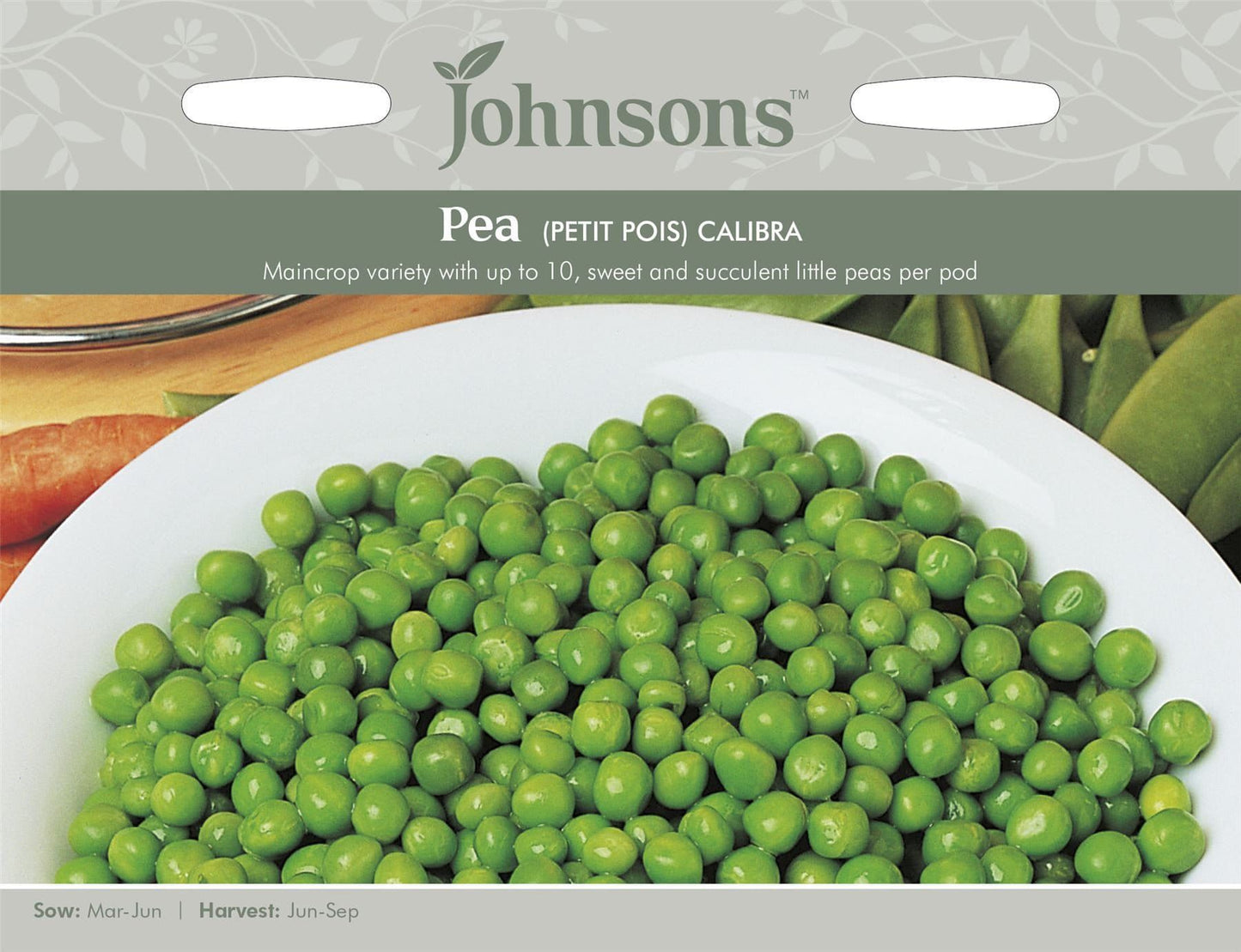 Johnsons Petit Pois Pea Calibra 350 Seeds