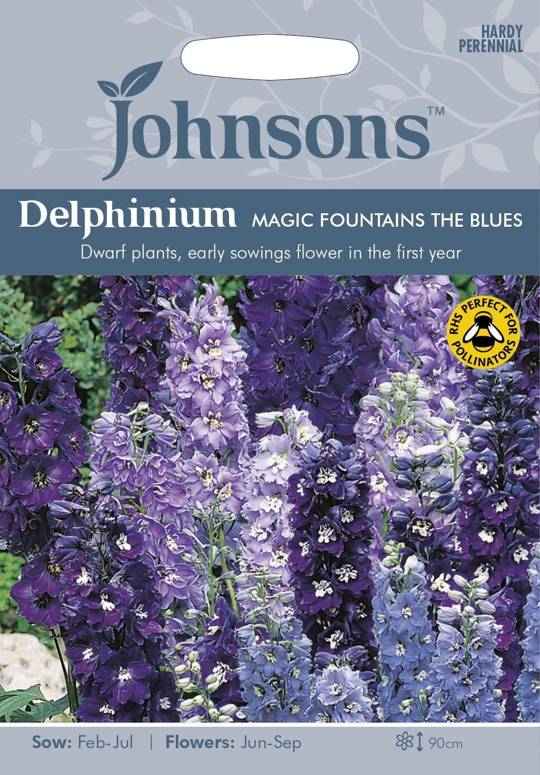 Johnsons Delphinium Magic Fountains 40 Seeds