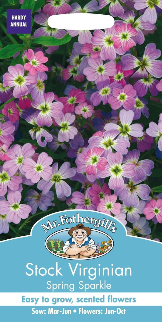 Mr Fothergills Stock Virginian Spring Sparkle 750 Seeds