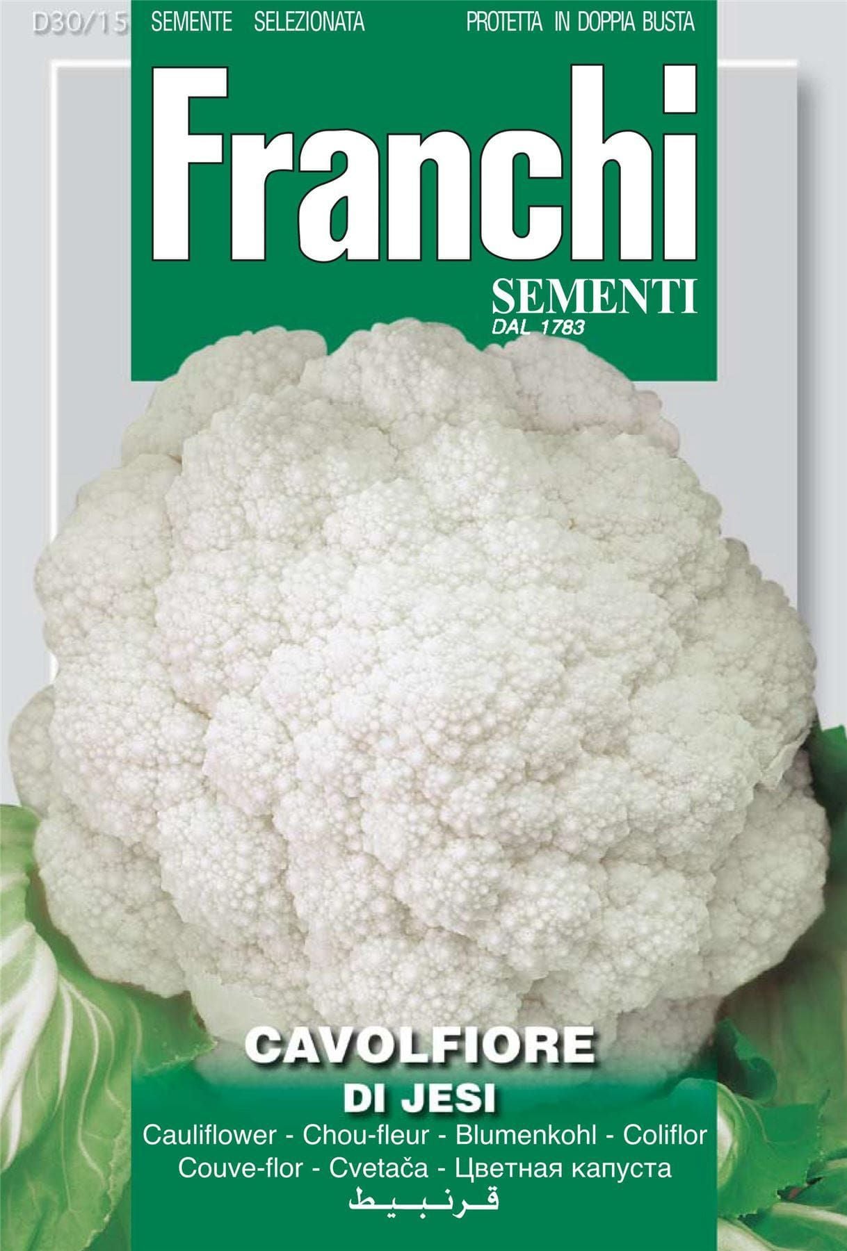 Franchi Seeds of Italy - DBO 30/15 - Cauliflower - Di Jesi - Seeds