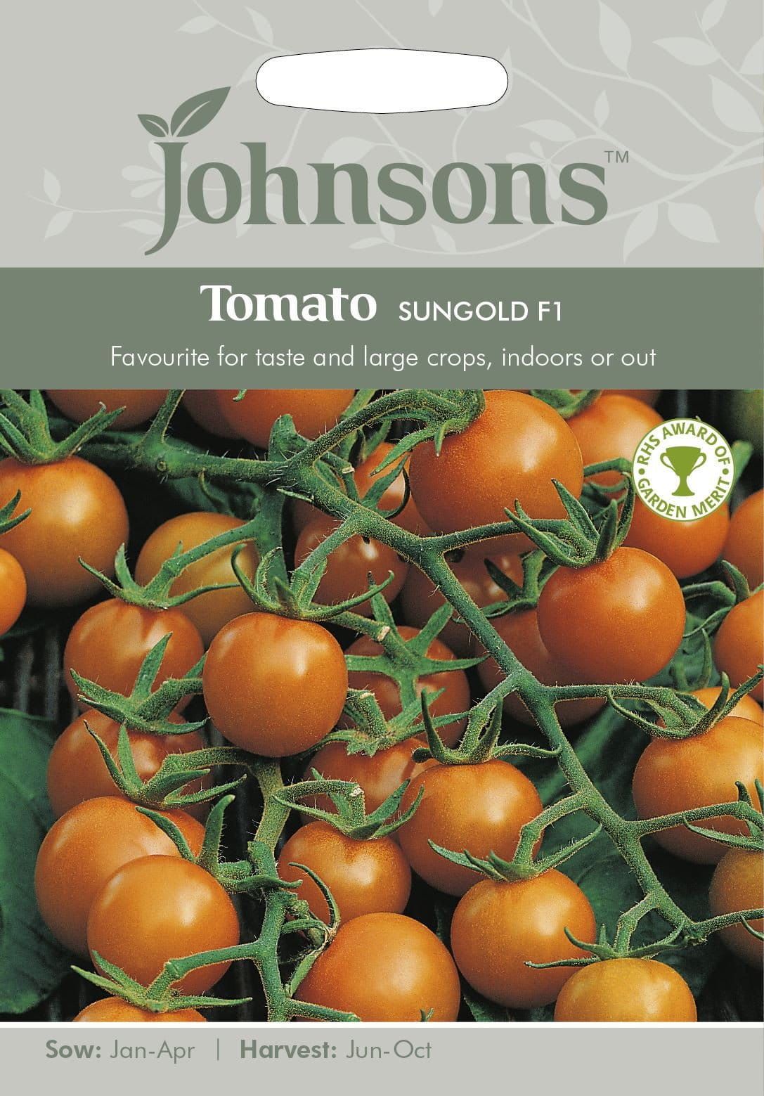 Johnsons Tomato Sungold F1 Hybrid 10 Seeds