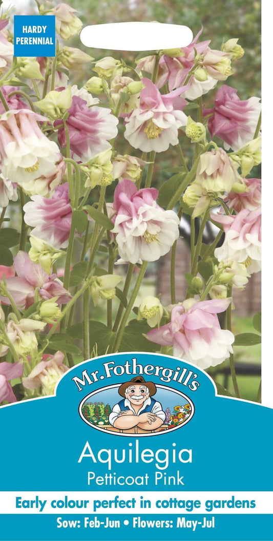 Mr Fothergills Aquilegia Petticoat Pink 50 Seeds