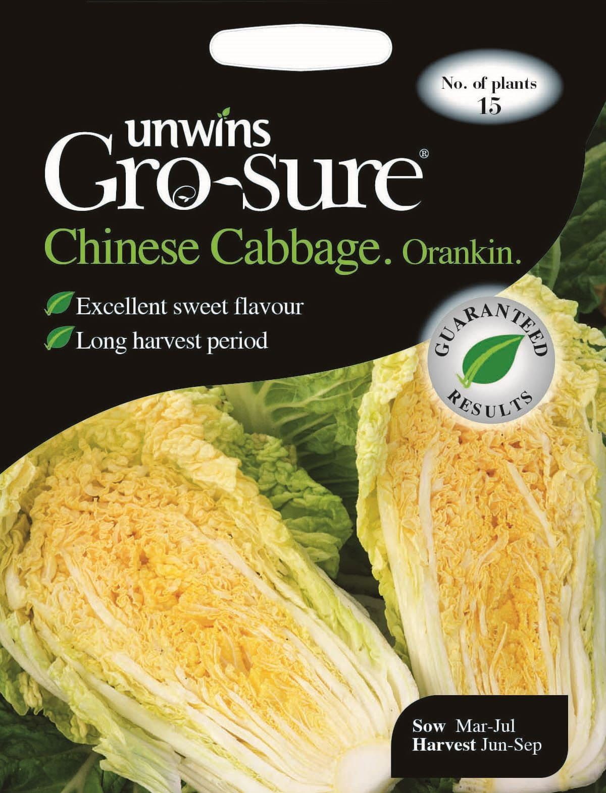 Unwins Cabbage Chinese Orankin F1 15 Seeds