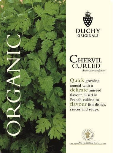 Thompson & Morgan Duchy Original Organic Herb Chervil Curled 350 Seed