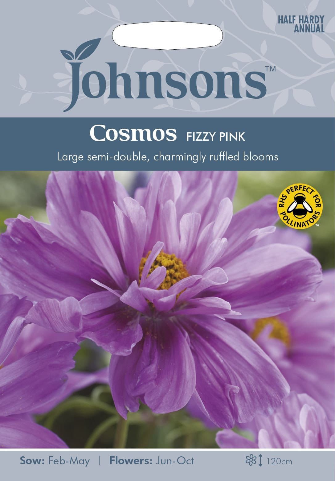 Johnsons Cosmos Fizzy pink 30 Seeds