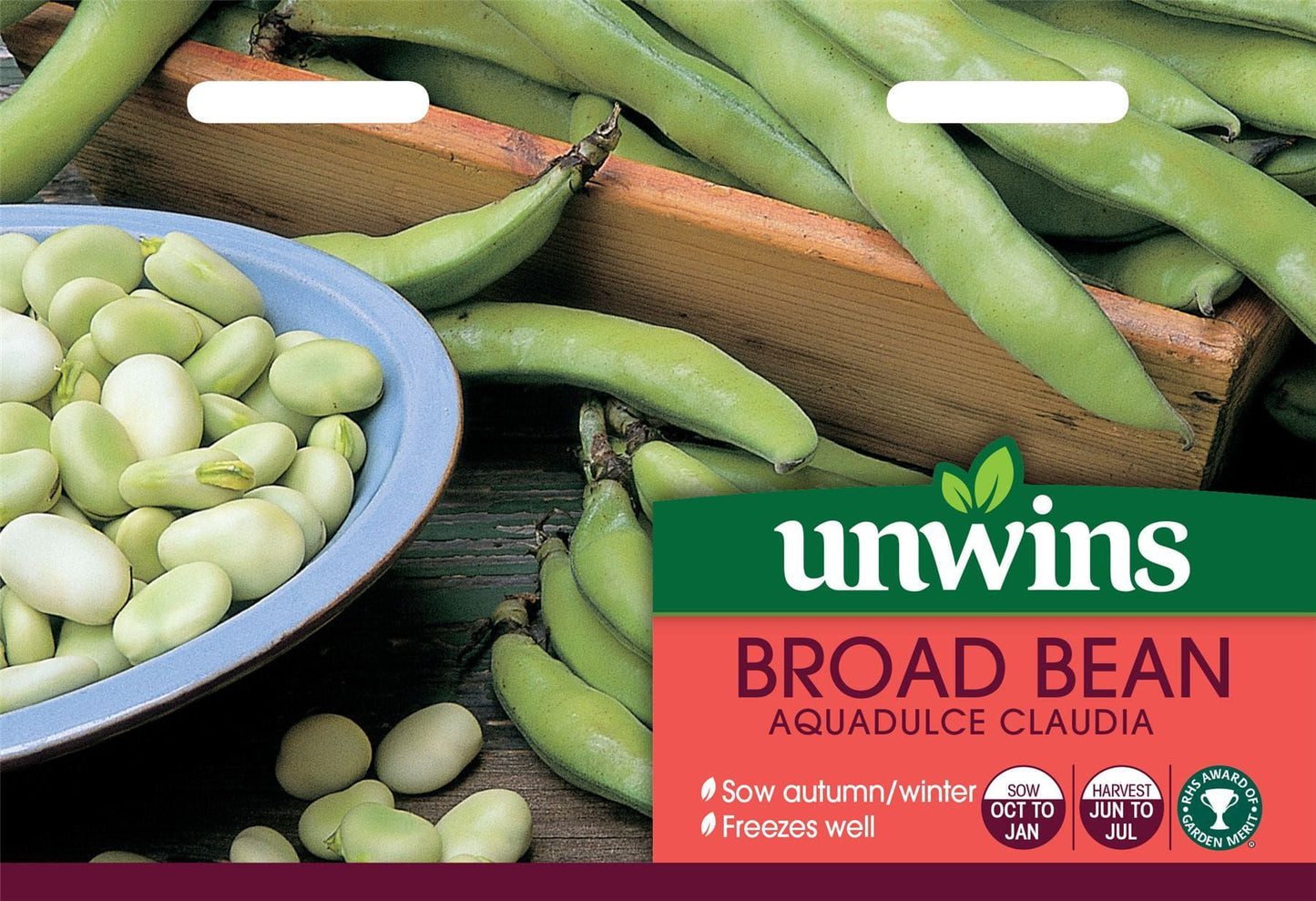 Unwins Broad Bean Aquadulce Claudia 45 Seeds