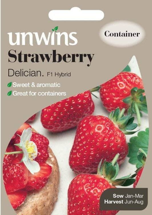 Unwins Fruit Strawberry Delician F1 15 Seeds
